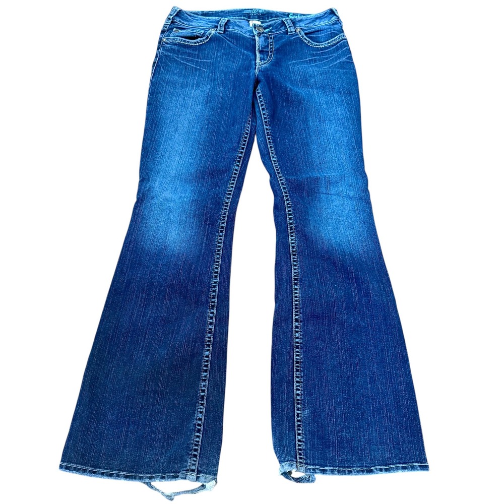 Silver Jeans Suki Flare Leg Dark Wash Denim Jeans Women's Size 33/34